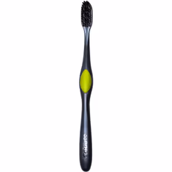 Colgate 360 Charcoal Infused Toothbrush  Floss-Tip Bristles  Soft (Colors Vary) - Pack of 3
