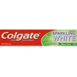 Colgate Sparkling White Mint Zing Gel Toothpaste  4 Ounce