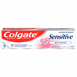 Colgate Sensitive Maximum Strength Sensitive Toothpaste  Plus Whitening and Fresh Stripe  6 oz