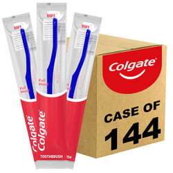 Colgate Soft Toothbrushes  Bulk Toothbrushes  Individually Wrapped Toothbrushes for Adults  Case of 144