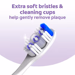 Colgate 360 Extra Soft Toothbrush for Sensitive Teeth and Gums with Tongue and Cheek Cleaner  2 Pack