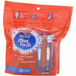Colgate Wisp Mini-Brush with Freshening Bead  Peppermint  16-Count