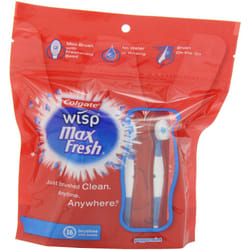 Colgate Wisp Mini-Brush with Freshening Bead  Peppermint  16-Count