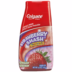 Colgate Fluoride Toothpaste Strawberry Smash Liquid Gel 4.60 oz (Pack of 1)