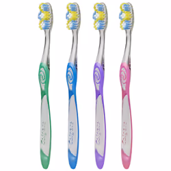 Colgate Slimsoft Floss-Tip Charcoal Toothbrush (Pack of 6)