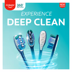 Colgate 360 Whole Mouth Clean Toothbrush  Adult Soft Toothbrushes  5 Pack  Multicolored