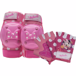Bell Disney Minnie Mouse Protective Pad Set& Gloves