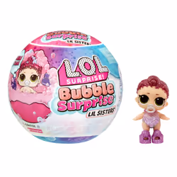 L.O.L. Surprise! Bubble Surprise Lil Sisters Asst in PDQ, Mini doll, Female, 4 yr(s), Boy/Girl, Multicolour