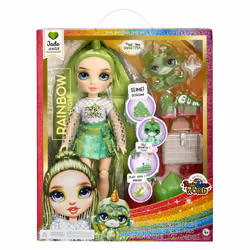 Rainbow High Classic Rainbow Fashion Doll- Jade (green), Fashion doll, Female, 4 yr(s), Boy/Girl, 280 mm, Multicolour