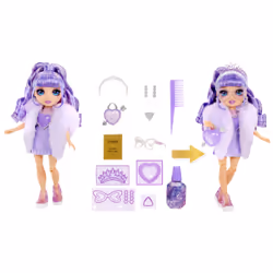 Rainbow High Creative Crystals Fashion Doll- Violet