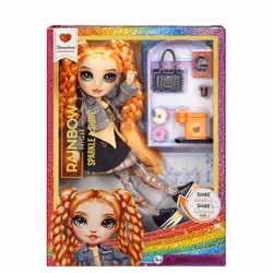 Rainbow High Sparkle & Shine Fashion Dolls- Clementine (Orange) - Additional view 7