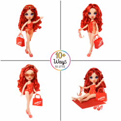 Rainbow High Swim & Style Fashion Doll- Ruby (Red) - Additional view 4