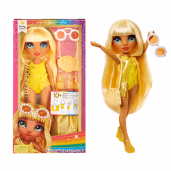 Rainbow High Swim & Style Fashion Doll- Sunny (Yellow), Fashion doll, Female, 4 yr(s), Boy/Girl, 280 mm, Multicolour