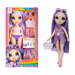 Rainbow High Swim & Style Fashion Doll- Violet (Purple), Fashion doll, Female, 4 yr(s), Boy/Girl, 280 mm, Multicolour