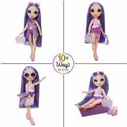 Rainbow High Swim & Style Fashion Doll- Violet (Purple) - Additional view 4