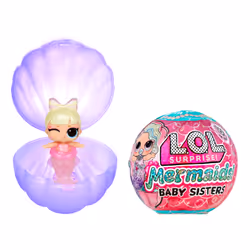L.O.L. Surprise! Mermaids! Baby Sisters with Color Tails, Mini doll, Female, 4 yr(s), Boy/Girl, Multicolour