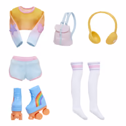 Rainbow High Fashion Pack Skate Social, Doll clothes set, 4 yr(s)
