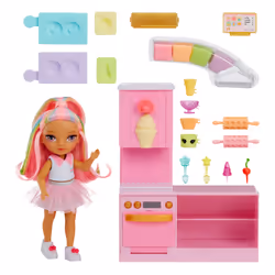 Rainbow High Little Dessert Shop with Kandy Playset, Fashion doll, Female, 4 yr(s), 140 mm, Multicolour
