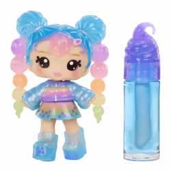 MGA Entertainment Yummiland Lip Gloss Doll Series 2- Boba (Britney Boba), Mini doll, Female, 4 yr(s), 100 mm, Multicolour