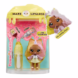 MGA Entertainment Yummiland Lip Gloss Doll Series 2- Cotton Candy (Nia Candy Fluff) - Additional view 6