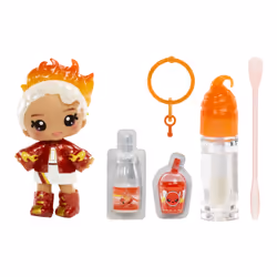MGA Entertainment Yummiland Lip Gloss Doll Series 2- Cinnamon Spice (Amber Cinnamon)