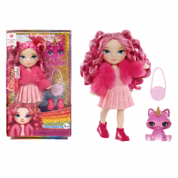 Rainbow High Littles Dolls- Magenta (Pink), Fashion doll, Female, 4 yr(s), Boy/Girl, 13.9 mm, Multicolour