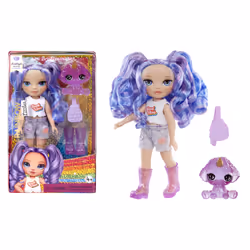 Rainbow High Littles Dolls- Amethyst (Purple), Fashion doll, Female, 4 yr(s), Boy/Girl, 13.9 mm, Multicolour