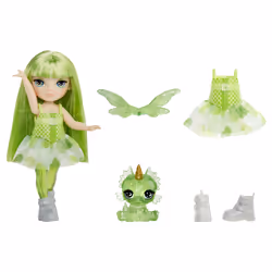 Rainbow High Littles Rainbow Fantasy Fairies Doll- Emerald (Green) - Additional view 3