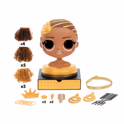 L.O.L. Surprise! OMG Styling Head- AA- Royal Bee, Doll hair styling set, 4 yr(s)