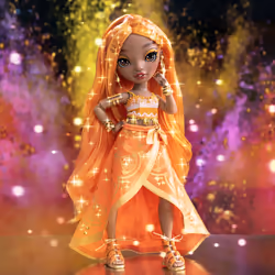 Rainbow High CORE Fashion Doll- Meena Fleur (Saffron) - Additional view 7