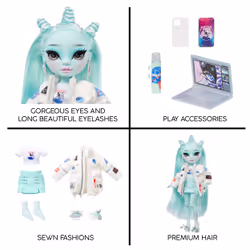Rainbow High Shadow High S23 Fashion Doll- Zooey Electra (Green) - Additional view 5