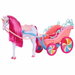 MGA's Dream Ella Candy Carriage and Unicorn, Doll horse-drawn carriage, 3 yr(s)