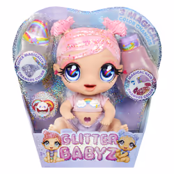 Glitter Babyz Doll Series 2- Dreamia Stardust (Pink/Rainbow), Baby doll, Female, 3 yr(s), Boy/Girl, 280 mm, Multicolour