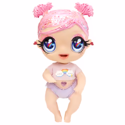 Glitter Babyz Doll Series 2- Dreamia Stardust (Pink/Rainbow)