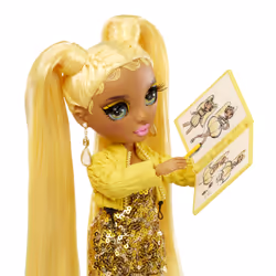Rainbow High Fantastic Fashion Playset- Sunny Madison- Yellow Doll