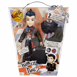 Bratz Pretty 'N' Punk Doll- Eitan, Fashion doll, Female, 6 yr(s), Girl, Multicolour