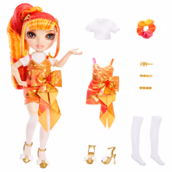 Rainbow High Junior High Special Edition Laurel De'Vious (Orange), Fashion doll, Female, 4 yr(s), Girl, 230 mm, Multicolour