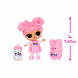 L.O.L. Surprise! Loves Mini Sweets Peeps - Cute Bunny, Mini doll, Female, 4 yr(s), 76.2 mm, Multicolour