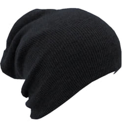 Parts Expres Ski Snowboard Ribbed Beanie Black One Size
