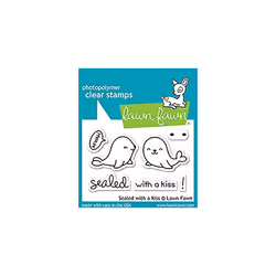 LAWN FAWN Clear Stamps 3"X2" Sealed With A Kiss (LF1290)