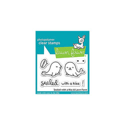 LAWN FAWN Clear Stamps 3"X2" Sealed With A Kiss (LF1290)