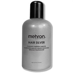 Mehron Makeup Hair White/Hair Silver 4.5 oz  Silver