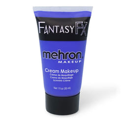 Mehron Makeup Fantasy FX Cream Makeup  Water Based Halloween Makeup  Blue Face Paint & Body Paint For Adults 1 fl oz (30ml) (Blue)