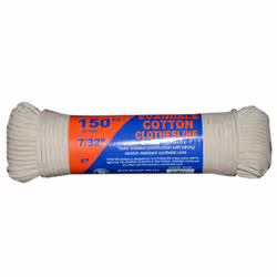 T.W Evans Cordage 43-076 7/32-Inch Evandale Cotton Clothesline 150-Feet Hank, Beige