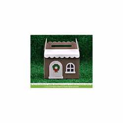 Lawn Fawn Dies - Scalloped Treat Box Winter House Add-On (LF1488)