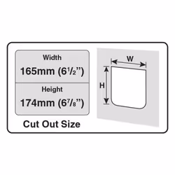 CAT MATE 4-way Lockable Cat Door White Plastic Home Pet Supplies Dog Flap - Additional view 2
