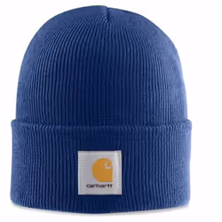 Carhartt Mens A18 Stretchable Rib Knit Acrylic Watch Beanie Hat - Black, One Size - Additional view 2