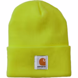 Carhartt Mens A18 Stretchable Rib Knit Acrylic Watch Beanie Hat - Black, One Size - Additional view 6