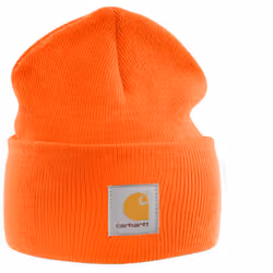 Carhartt Mens A18 Stretchable Rib Knit Acrylic Watch Beanie Hat - Black, One Size - Additional view 7