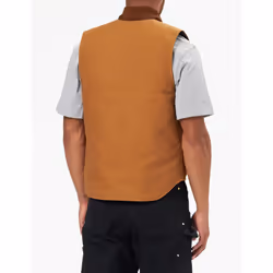 Carhartt Men's Arctic-Quilt Lined Duck Vest (Regular and Big & Tall Sizes)  Brown  2X-Large